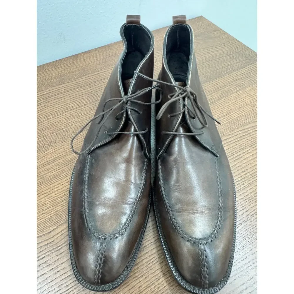 Allen Edmonds Rafael Chukka BROWN Dress Boots Size 11.5D Made In Italy (SH300THR
